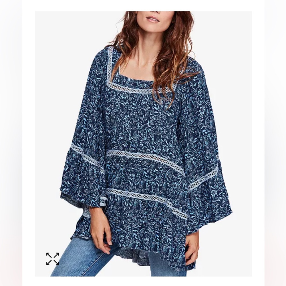 Free People Talk about it Tunic Top Sz-Xs